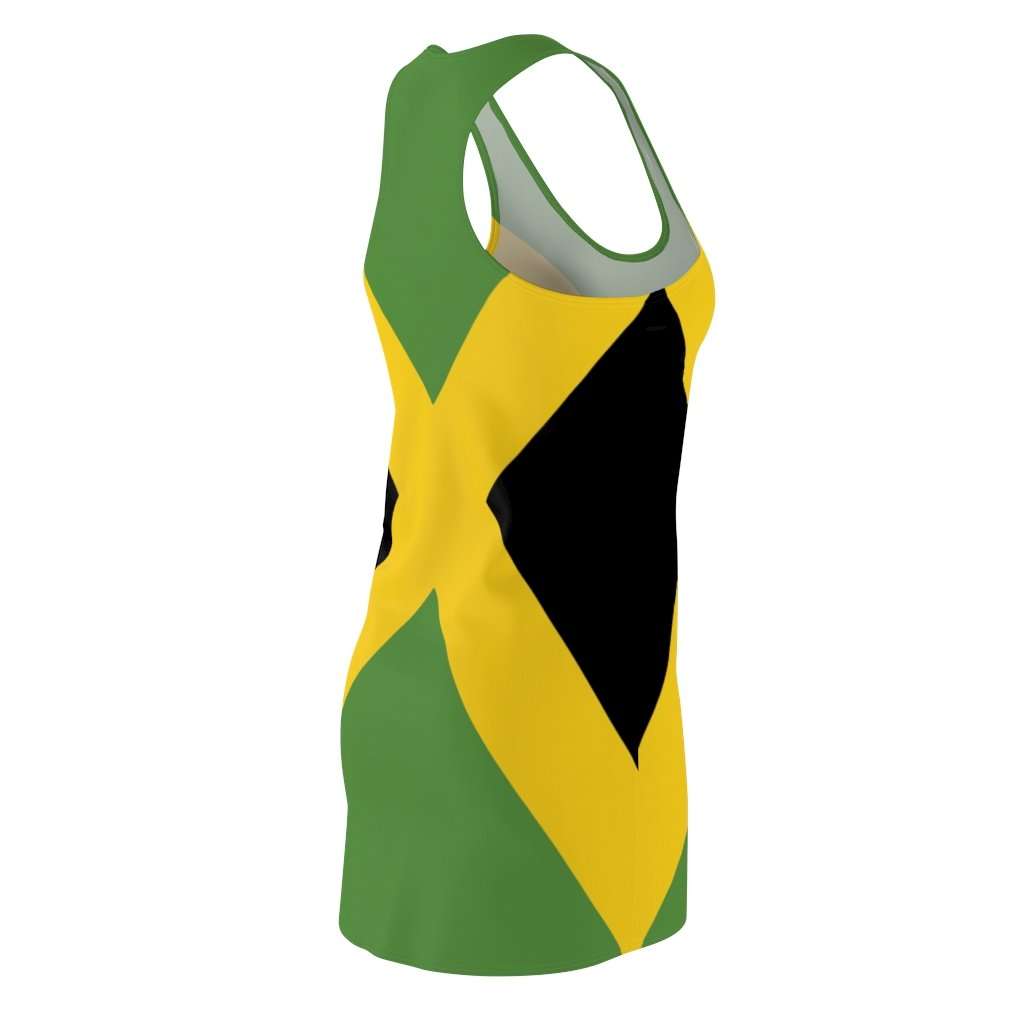 Jamaican Flag Racerback Dress in the Jamaican colors at Rastaseed.com Rastafarian Jamaican and Reggae clothing and merchandise.