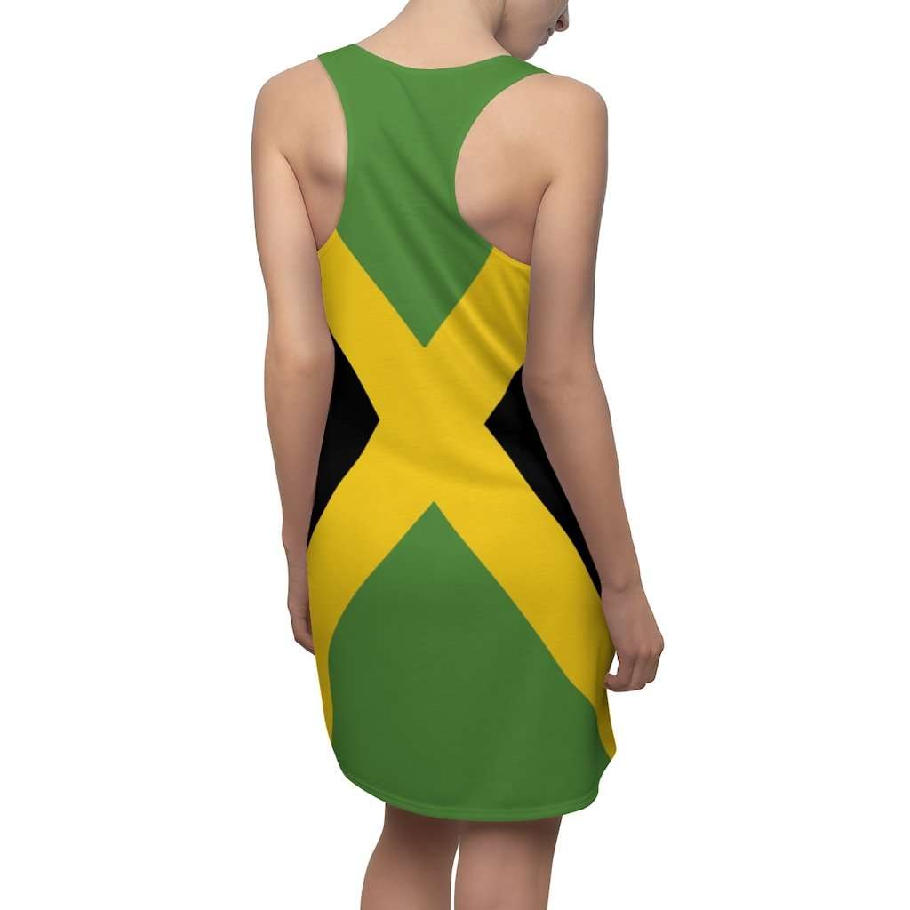 Jamaican Flag Racerback Dress in the Jamaican colors at Rastaseed.com Rastafarian Jamaican and Reggae clothing and merchandise.