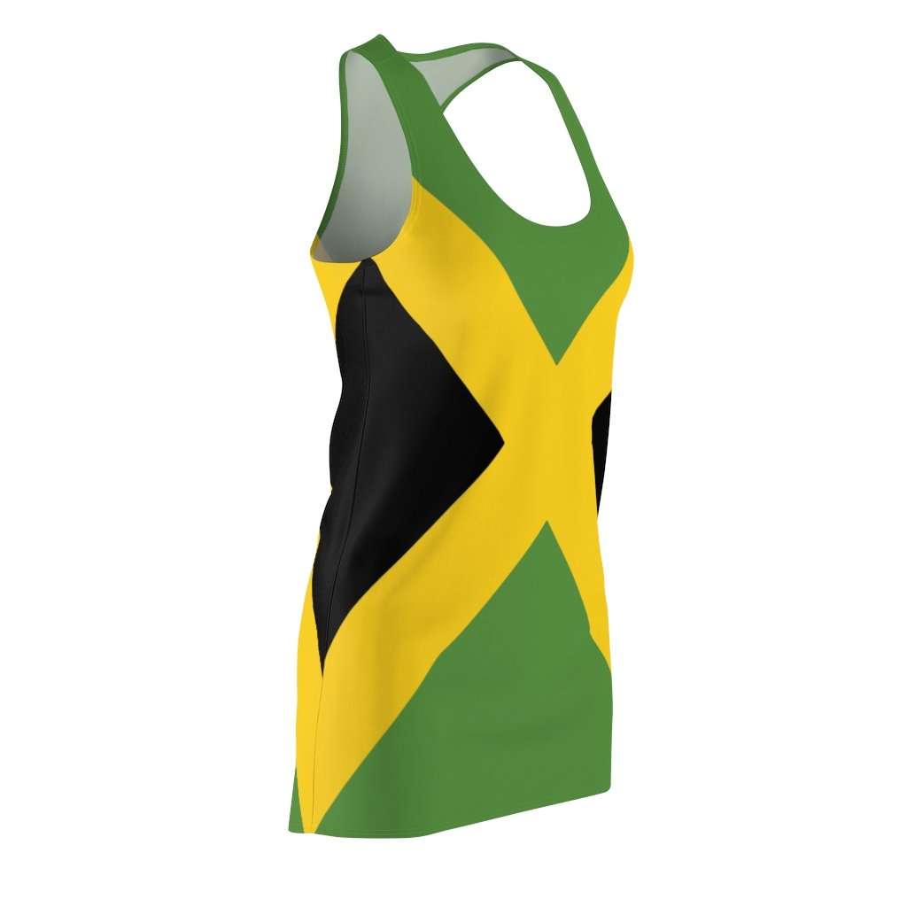 Jamaican Flag Racerback Dress in the Jamaican colors at Rastaseed.com Rastafarian Jamaican and Reggae clothing and merchandise.