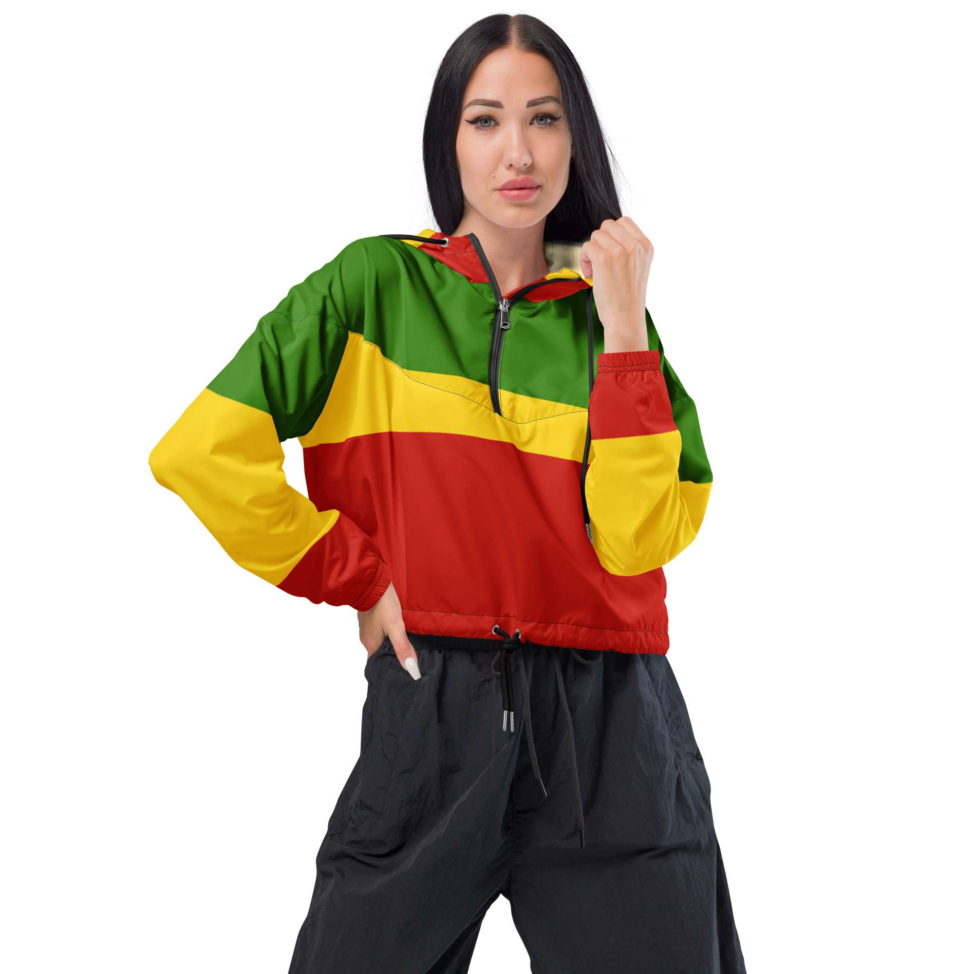 Rasta Women’s Cropped Windbreaker