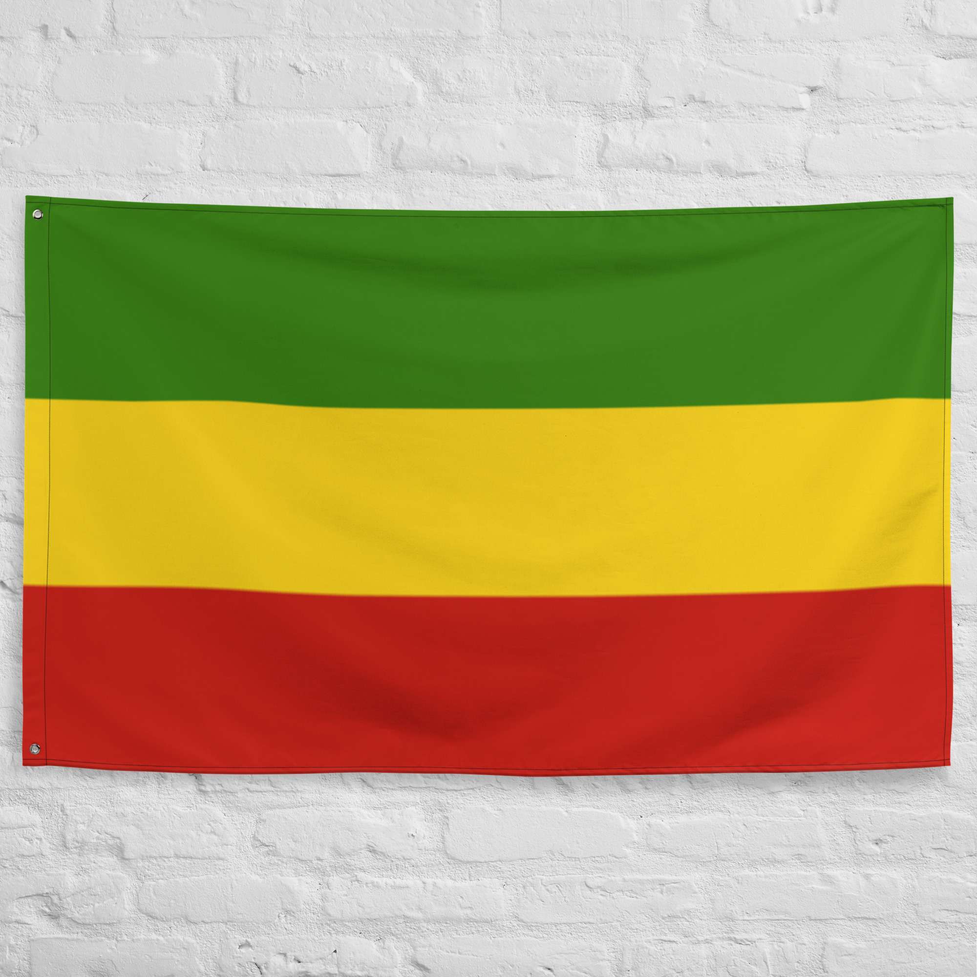 Rasta Flag in Red Gold and Green. Quality ensign to fly with joy. Original merchandise from Rastaseed online clothing store and blog.
